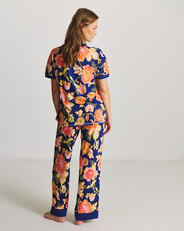 Figleaves V-Neck Pyjama Set Floral Print