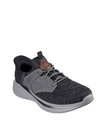 Skechers Slip-ins Slade Caster Trainer - Black/Grey