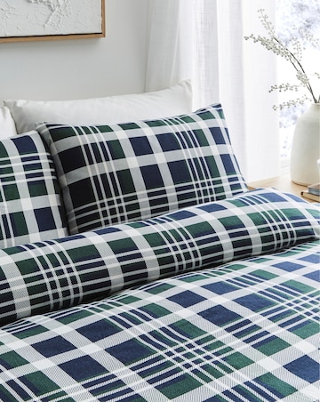 Skye Check Brushed Cotton Duvet Cover Set