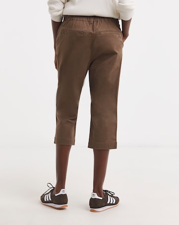 Cotton Cropped Trouser with Stretch
