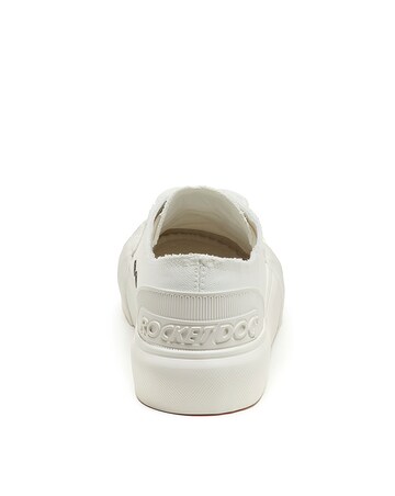Rocket Dog White Jazzin Plus Lace Up Canvas Trainers -Standard Fit (D)