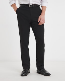 Regular Fit Plain Front Stretch Trouser
