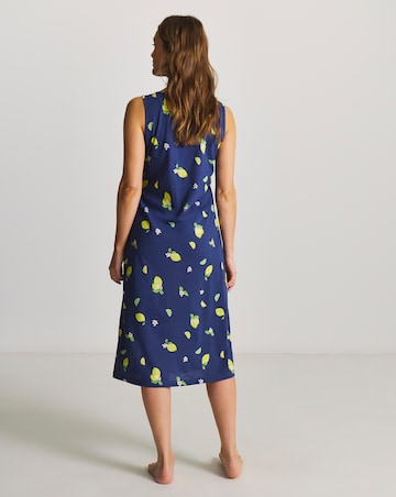 Pretty Secrets Value Midi Nightie Lemon Print