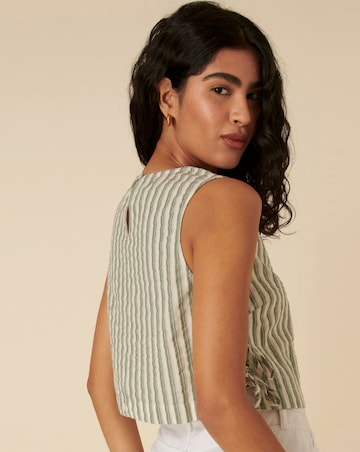 Nobody's Child Green Stripe Swing Top