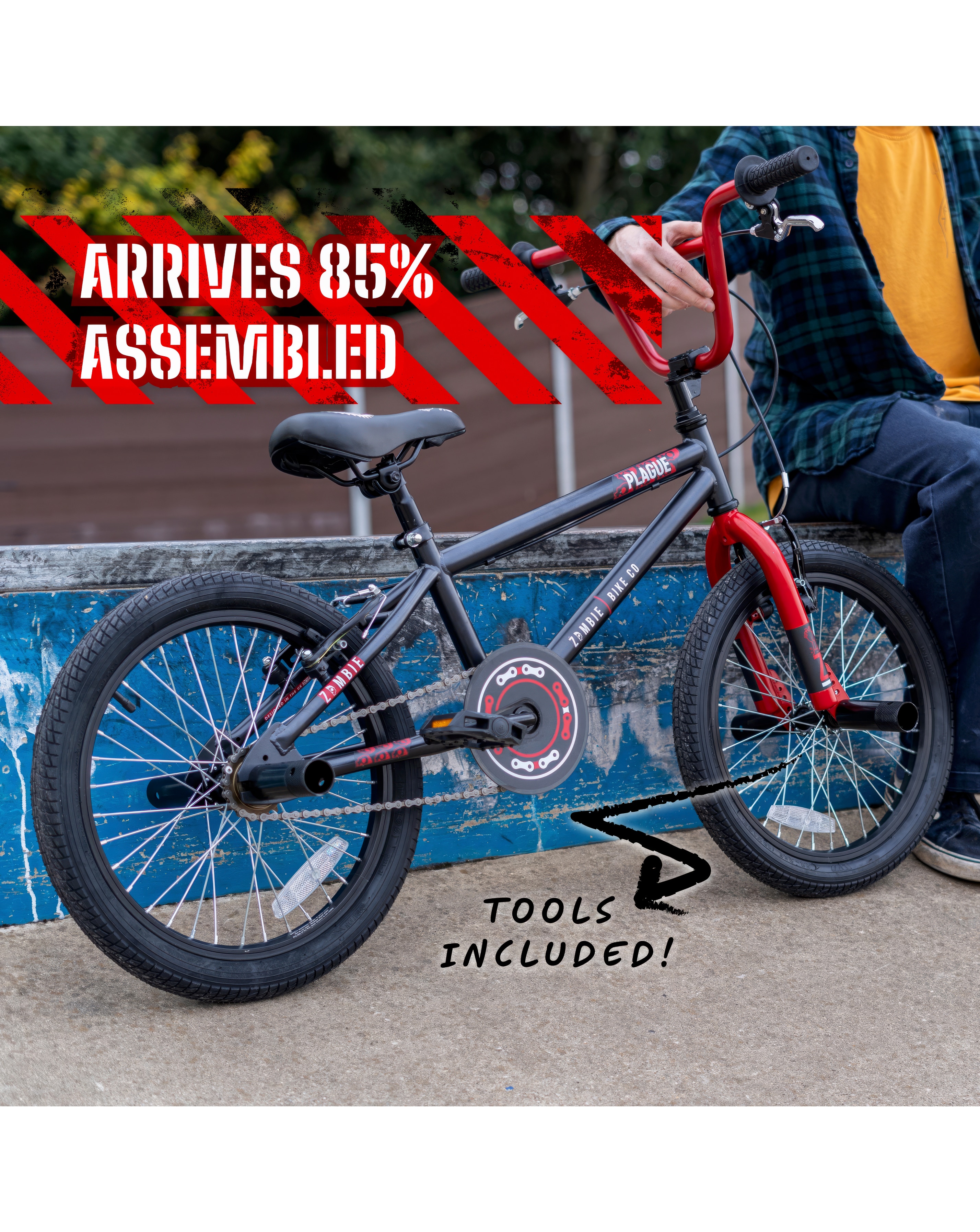 Zombie Plague BMX Bike - 18 inch wheel | JD Williams