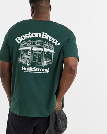 Jack & Jones Back Graphic Boston Tee - Green