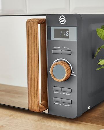 Swan SM22036LGRYN 20Litre Nordic Style Digital Microwave - Grey