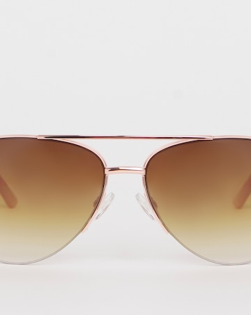 Valentina Rose Gold Aviator Sunglasses