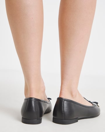 Pine Classic Leather Ballerinas - Wide Fit (E)