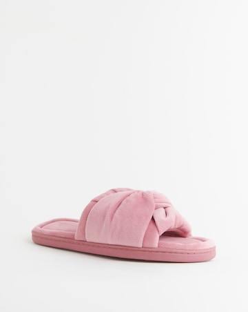 Alondra Twist Upper Mule Slipper - Wide Fit (E)