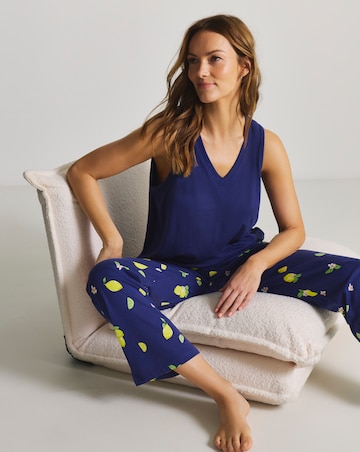 Pretty Secrets Value Pyjama Set Lemon Print