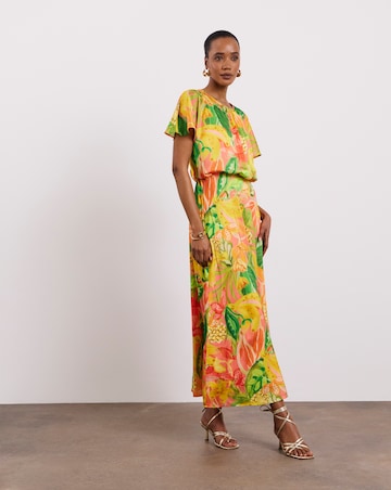 Joanna Hope Split Sleeve Maxi Dress