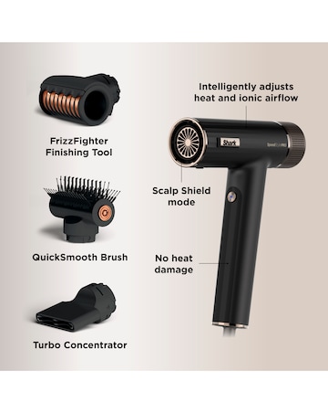 Shark SpeedStyle Pro 3-in-1 High-Velocity Hair Dryer for Straight & Wavy Hair