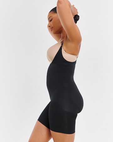 Spanx Everyday Seamless Medium Control Open Bust Bodysuit Black