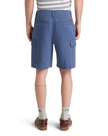 Timberland Cotton Linen Cargo Short - Blue