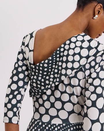 Joanna Hope Pleated Jersey Dress