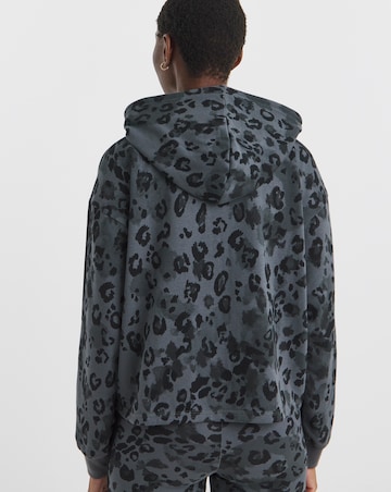adidas All Over Print Leopard Full Zip Hoodie