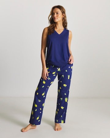 Pretty Secrets Value Pyjama Set Lemon Print