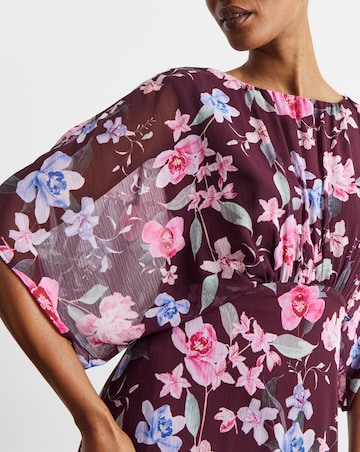 Joanna Hope Printed Crinkle Chiffon Dress