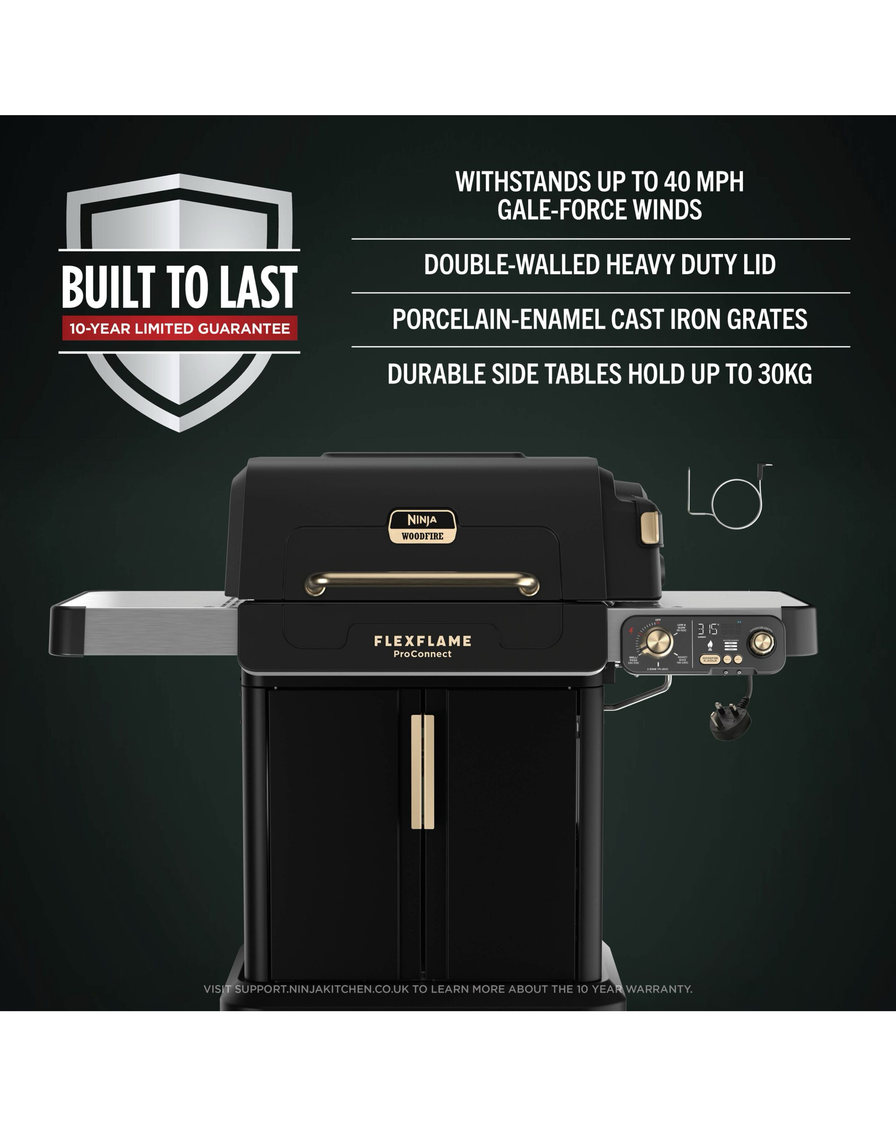 Ninja FlexFlame Outdoor Cooking System + Pro Connect App Barbecue