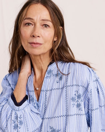 Julipa Printed Stripe Blouse