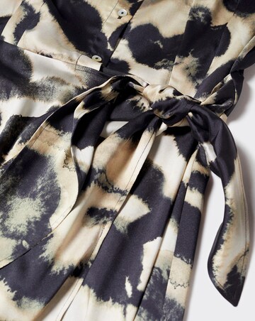 Mango Camila Printed Satin Dress