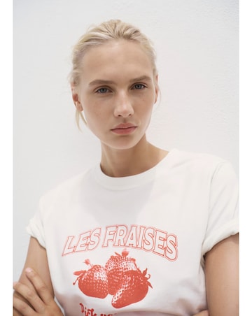 MANGO GRAPHIC STRAWBERRY T-SHIRT