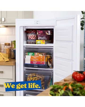 Russell Hobbs RH143FZ552E1W 143cm High Small Upright Freezer - White - E Rated