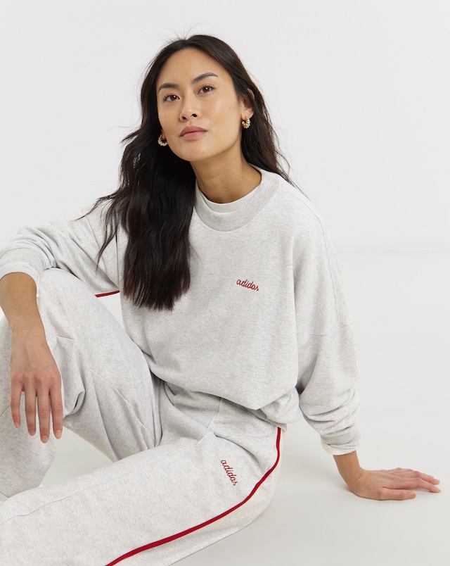 adidas PT Contrast Stripe Crew Sweatshirt