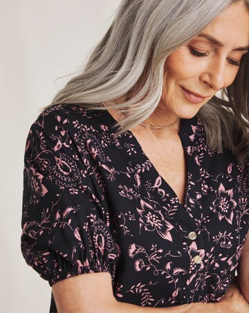 Julipa Button Down Printed Top