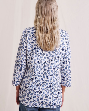 Julipa Pure Cotton Notch Neck Printed T-Shirt