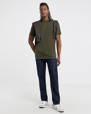 5 Pack Crew Neck T-Shirts Long - Multi