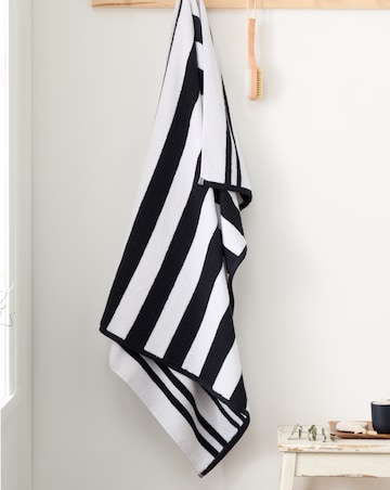 Bianca Reversible Stripe Jacquard Towels