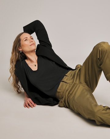 Anthology Khaki Cargo Lyocell Trousers