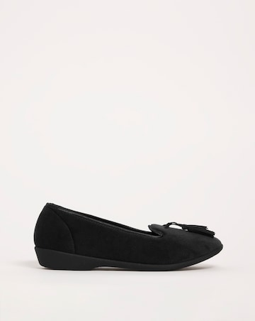 Tassle Slipper - Wide Fit (E)