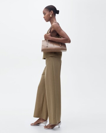 Mango Cropped Palazzo Trouser