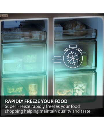 Haier Combi Series 5 HDPW5618DWPK 60/40 No Frost Fridge Freezer - Silver