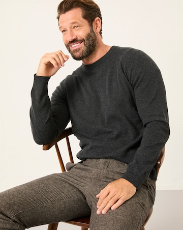 FatFace Rye Crew Neck Jumper (Regular & Tall) - Grey