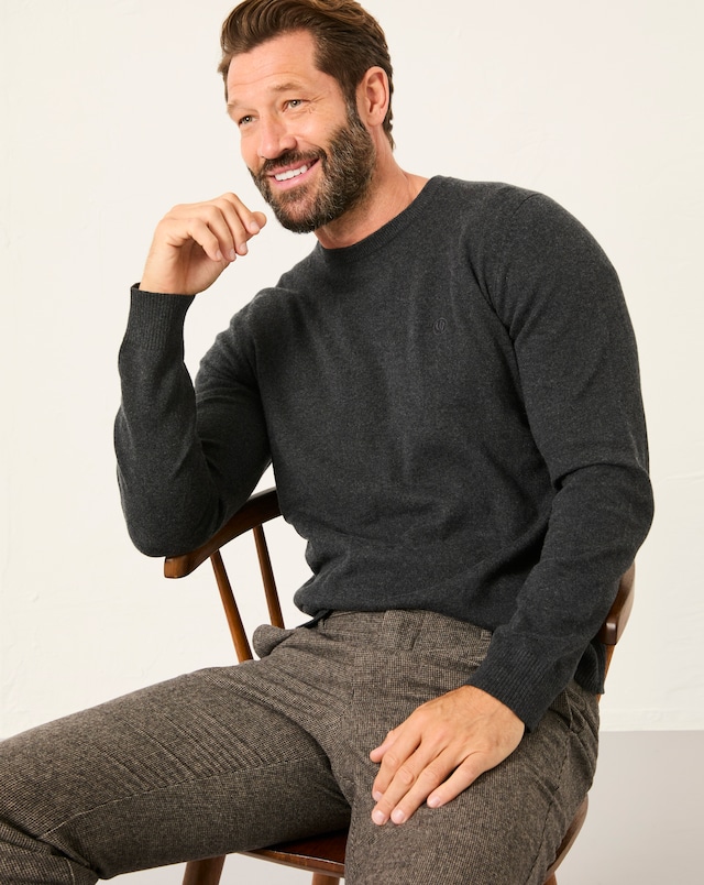 FatFace Rye Crew Neck Jumper - Grey