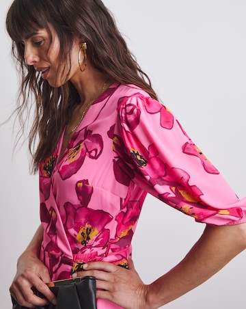 Joanna Hope Wrap Midi Dress