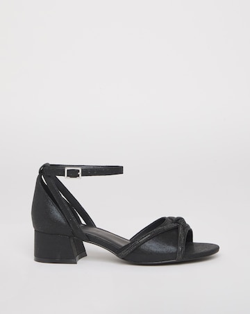 Dotty Diamante Two Part Heels - Extra Wide Fit (EEE)