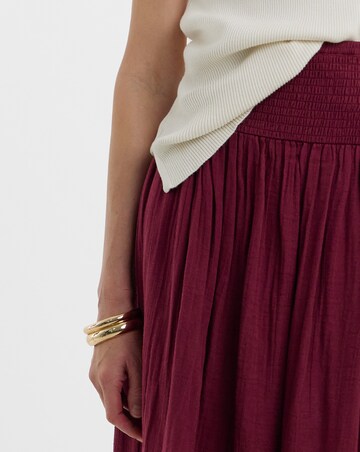 Cotton Cheesecloth Midi Skirt