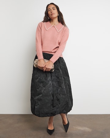 Joanna Hope Embellished Collar Knit Jumper