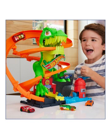 Hot Wheels City T-Rex Blaze Battle Playset