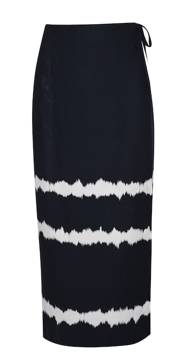 Anthology Printed Linen Wrap Skirt