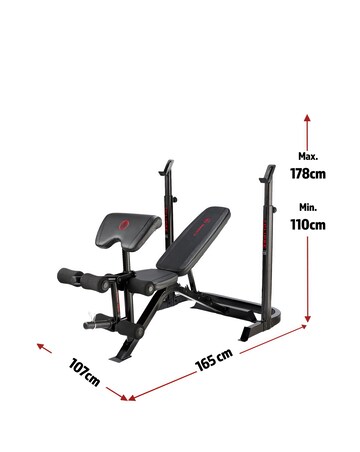 Marcy BE3000 Mid Width Bench and Adjustable Squat Rack