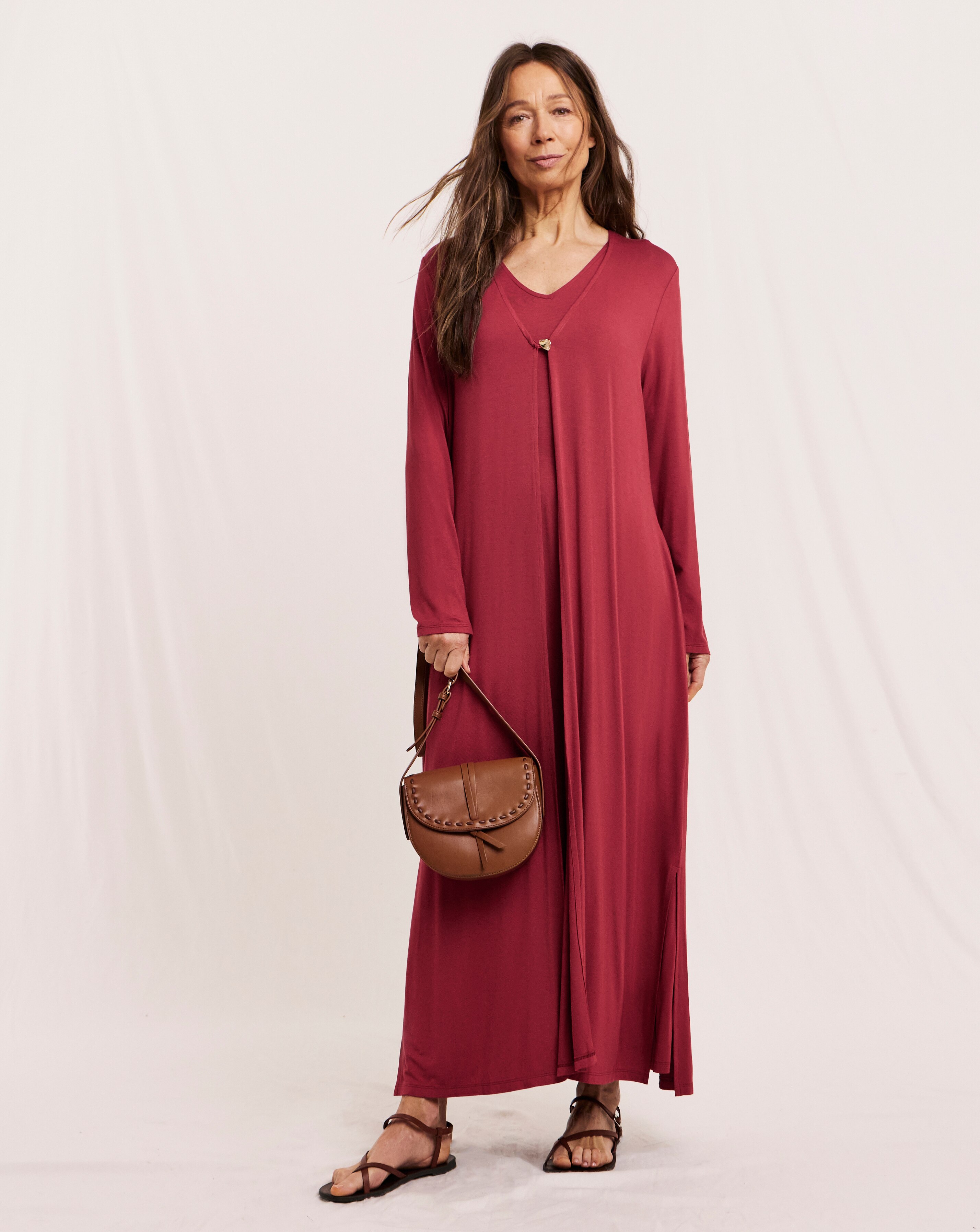 Julipa 2 in 1 Cardigan Midi Dress