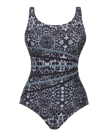 Sports Padded Piping Swimsuit