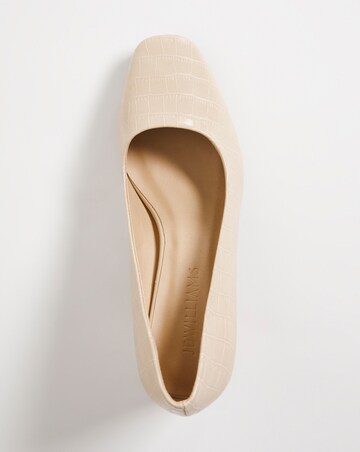 Block Heel Court Shoe EEE Fit