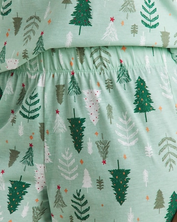 JD Williams Value Pyjama Set Christmas Tree Print
